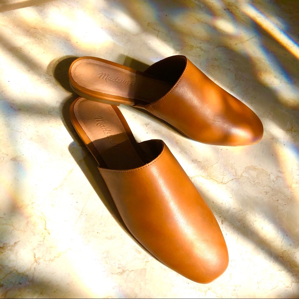 New Madewell English Saddle Mule Slides - Picture 2 of 5